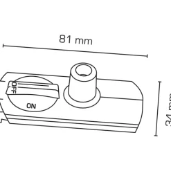 New Mita 1F pendeladapter, Strømskinner|Scan Products