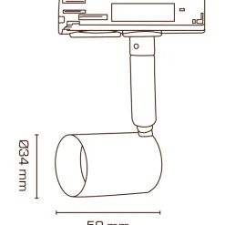 Mita 1F skinnespot, Ø5 cm, Skinnespots|Scan Products