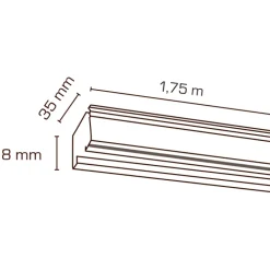 Clearance Mita 1F strømskinne, hvid, Strømskinner|Scan Products