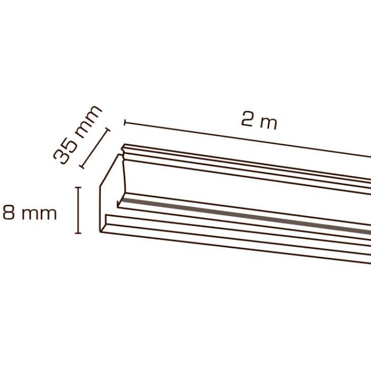 Discount Mita 1F strømskinne, sort, Strømskinner|Scan Products