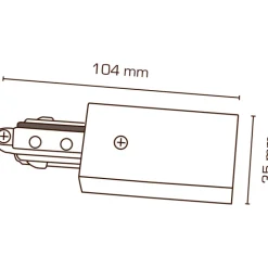 Discount Mita 1F tilslutning, hvid, Scan Products