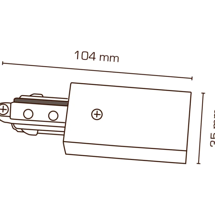 Discount Mita 1F tilslutning, hvid, Scan Products