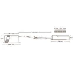 Online Sabina Low Profile indbygningsspot, mat hvid, Scan Products