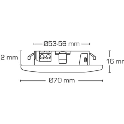 Outlet Sofia møbelspot, 2700K, hvid Møbelspots|Scan Products