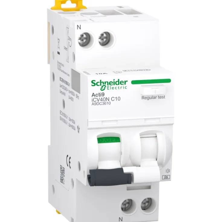 Online Acti9 ICV40N HPFI kombiafbryder, 1-polet, Schneider Electric|Tavlekomponenter
