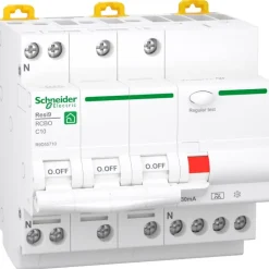 Best Resi9 RCBO kombiafbryder, 3-polet, Schneider Electric|Tavlekomponenter