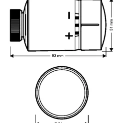 Clearance Wiser Z3 radiatortermostat, hvid Elradiatorer|Schneider Electric