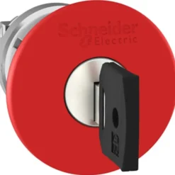 Outlet Schneider Harmony ZB4BS94412 nødstopshoved med nøgle Ø40 mm, rød Sikkerhedsafbrydere & Nødstop|Industrimateriel