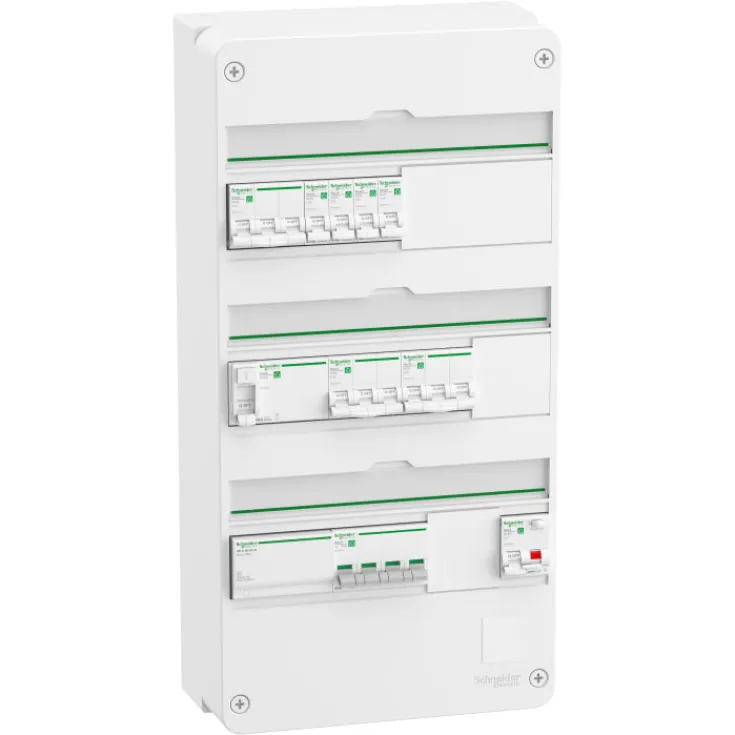 New Schneider Resi9 3R R9HPDK31133, færdig monteret gruppetavle Schneider Electric|Tavler & Skabe