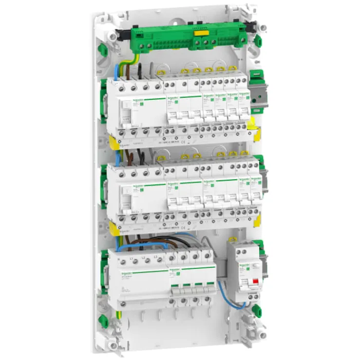 New Schneider Resi9 3R R9HPDK32163, færdig monteret gruppetavle Schneider Electric|Tavler & Skabe