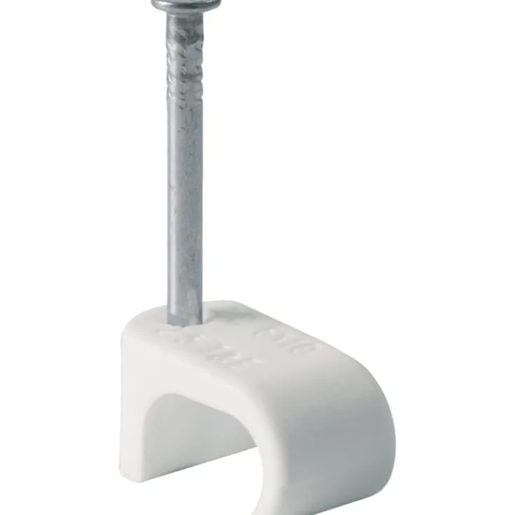 Clearance Schneider TC flad kabelclips 25 stk, klar, 3-5 mm Kabelclips- & Bøjler