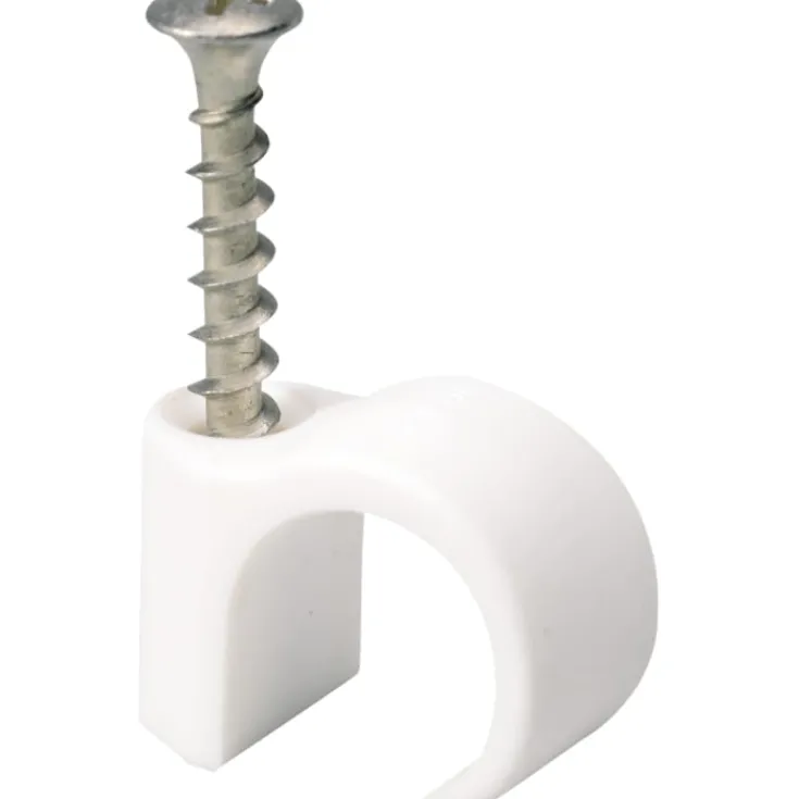 Outlet Schneider TCS-C3 skrueclips 10 stk, hvid, Kabelclips- & Bøjler