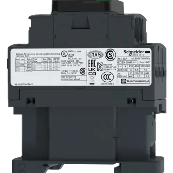 New Schneider TeSys LC1D12V7 kontaktor 12A, Schneider Electric
