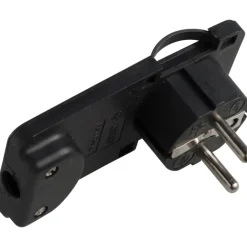 Clearance Schuko vinkelstikprop med jord og aflastning Stikpropper