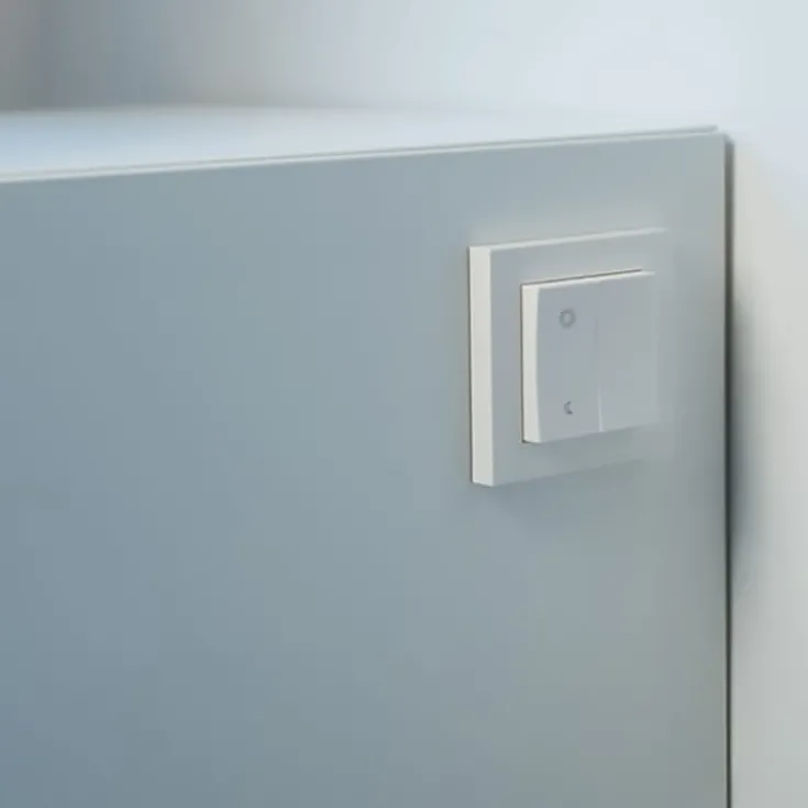 New SG Smart switch afbryder, 1 modul, hvid Lysdæmpere