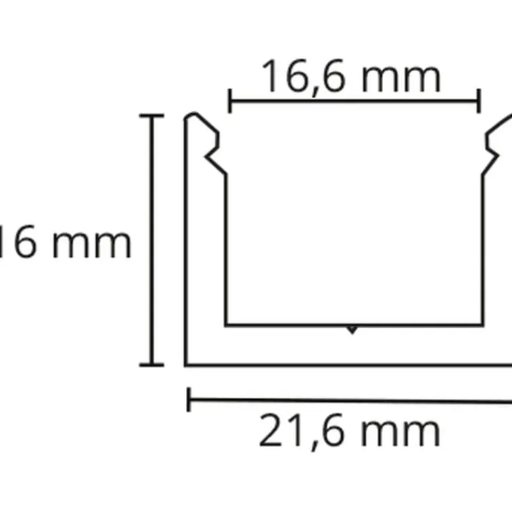 Best SG StripLine 1,8m LED skinne, påbyg, Led Skinner