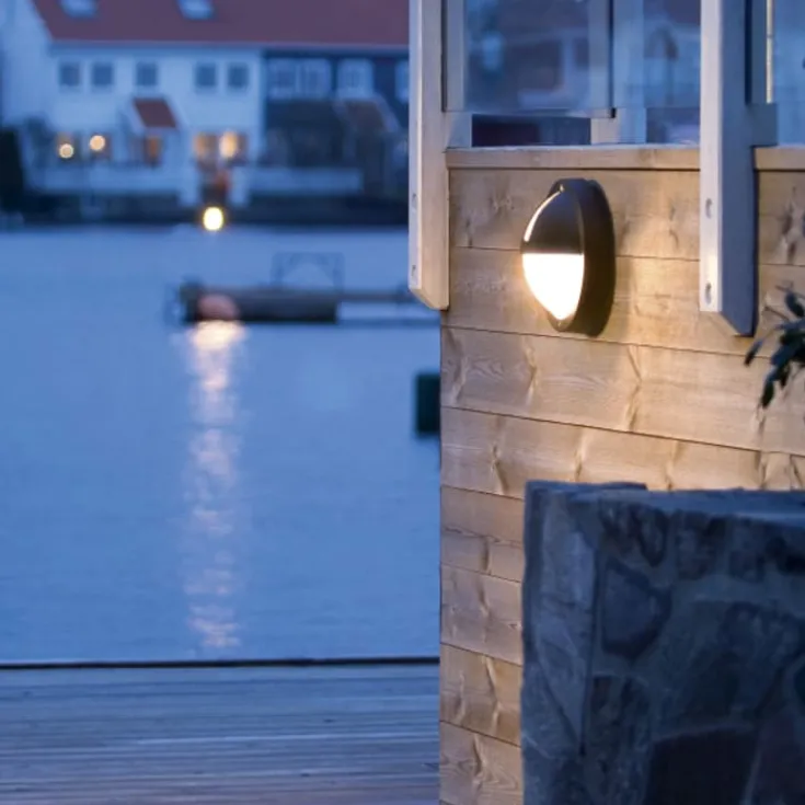 Sale SG Uno udendørs væglampe, 3000K, grå Udendørs Væglamper