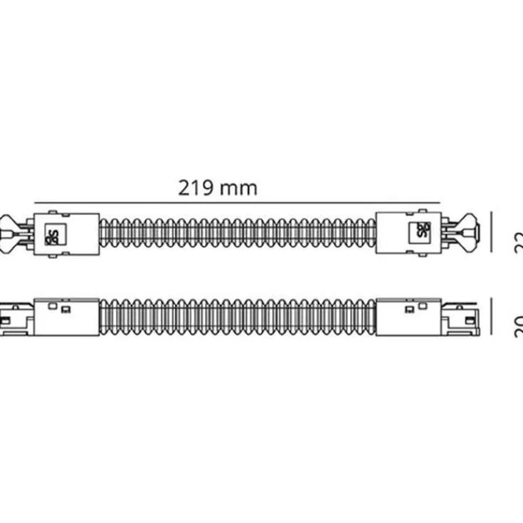 Clearance SG Zip 3F flex midterstykke, Strømskinner