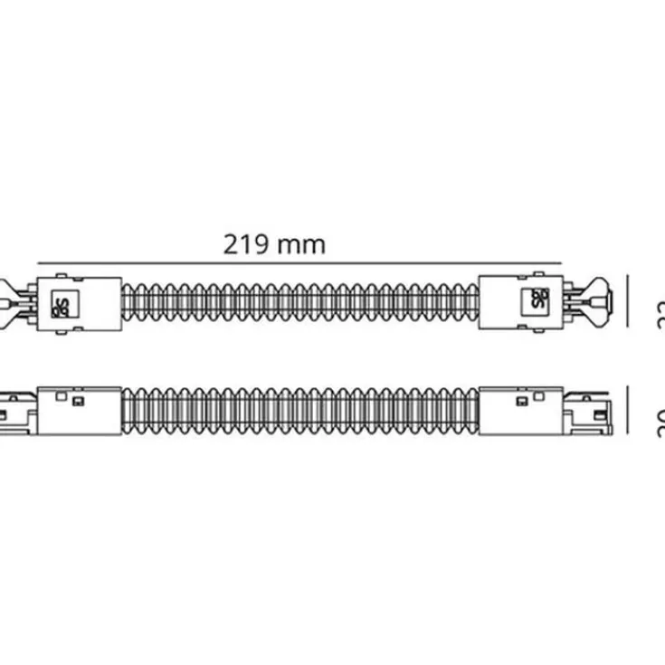 Best SG Zip 3F flex midterstykke, Strømskinner