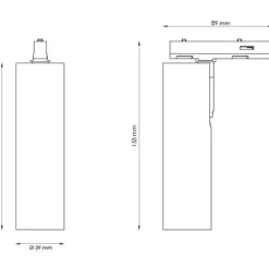 Discount SG Zip Tube Micro 1F skinnespot, 2700K, Skinnespots