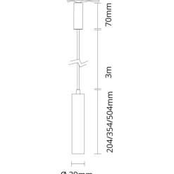 Clearance SG Zip Tube Micro reflektor, Skinnespots