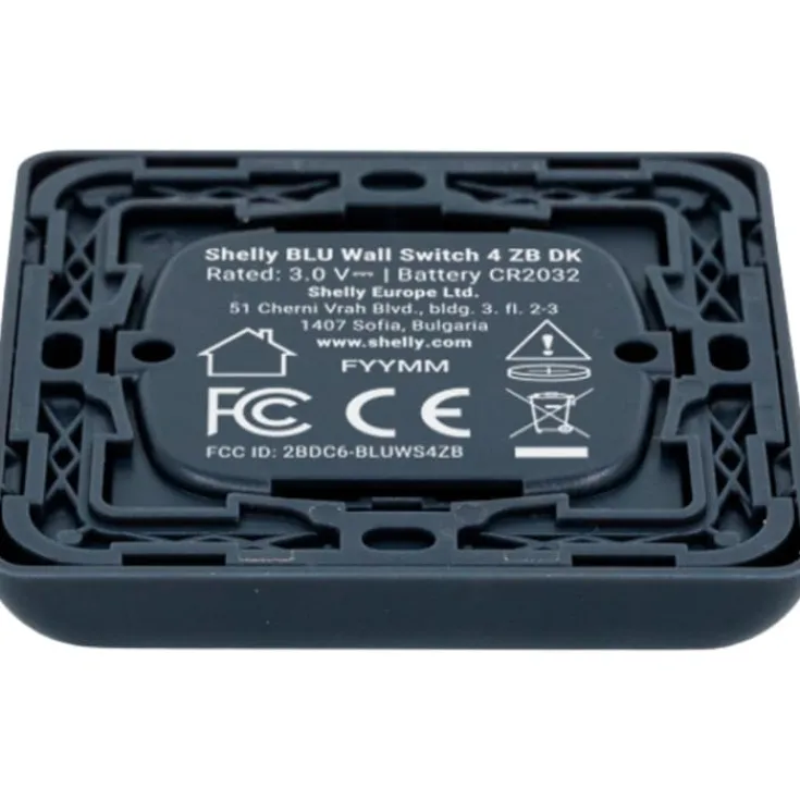 Hot Blu batteritryk med 4 slutte, Zigbee, Afbrydere
