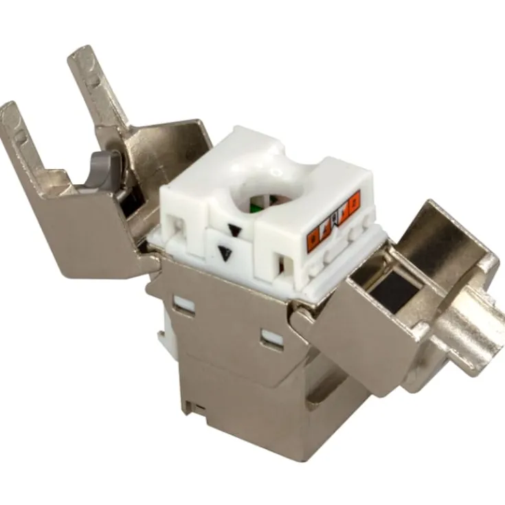 Outlet RJ45 Keystone konnektor, CAT6/6A/7A, Udtag & Konnektorer