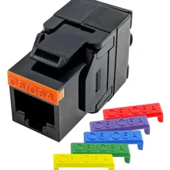 Outlet RJ45 Keystone konnektor, CAT6A/6, uskærmet, Udtag & Konnektorer