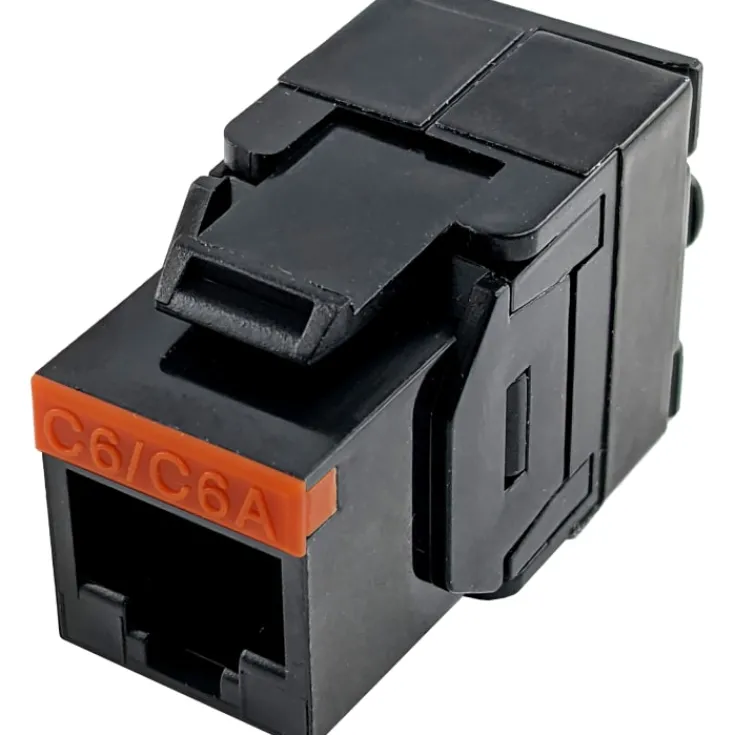 Outlet RJ45 Keystone konnektor, CAT6A/6, uskærmet, Udtag & Konnektorer