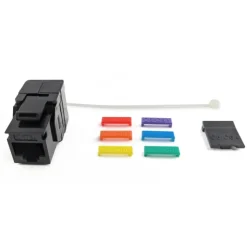 Outlet RJ45 Keystone konnektor, CAT6A/6, uskærmet, Udtag & Konnektorer