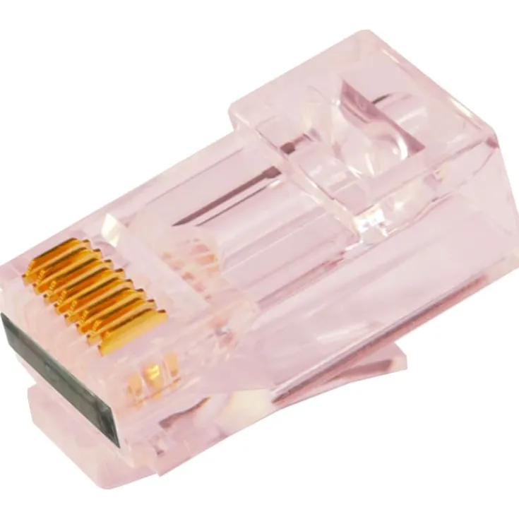 Hot RJ45 netværksstik, CAT6/6A, uskærmet, 100 stk. Netværksstik