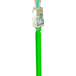 RJ45 netværksstik, CAT6, CAP45, skærmet, 50 STK Netværksstik
