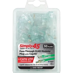 Hot RJ45 netværksstik, CAT6, CAP45, uskærmet, 50 STK Netværksstik