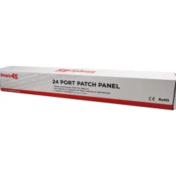 New RJ45 Patchpanel Rack 24 Port, unloaded, skærmet Udtag & Konnektorer