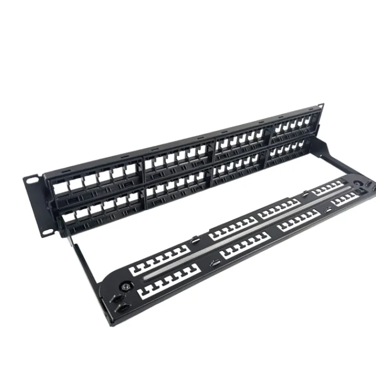 Best RJ45 Patchpanel Rack 48 Port unloaded, uskærmet Udtag & Konnektorer