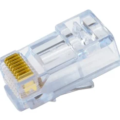 Hot RJ45 standard stik CAT.5E uskærmet, blå, 20-pak Netværksstik