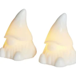 Hot Coco nisse med lys, 10 cm, 2-pak Julepynt Med Lys