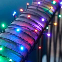 Clearance Easy-Line udendørs lyskæde, batteri, 40 farvede lys, 3,9 meter Udendørs Julelys