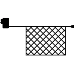 Outlet Easy-Line udendørs lysnet, 240 varm hvide lys, 2,5x1,5 meter Udendørs Julelys