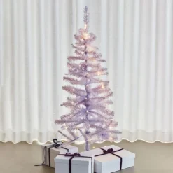 Outlet Happy kunstigt juletræ med lys, , 120 cm Kunstige Juletræer