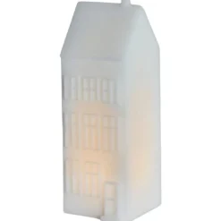 New hus med lys, H17,5 cm Julepynt Med Lys