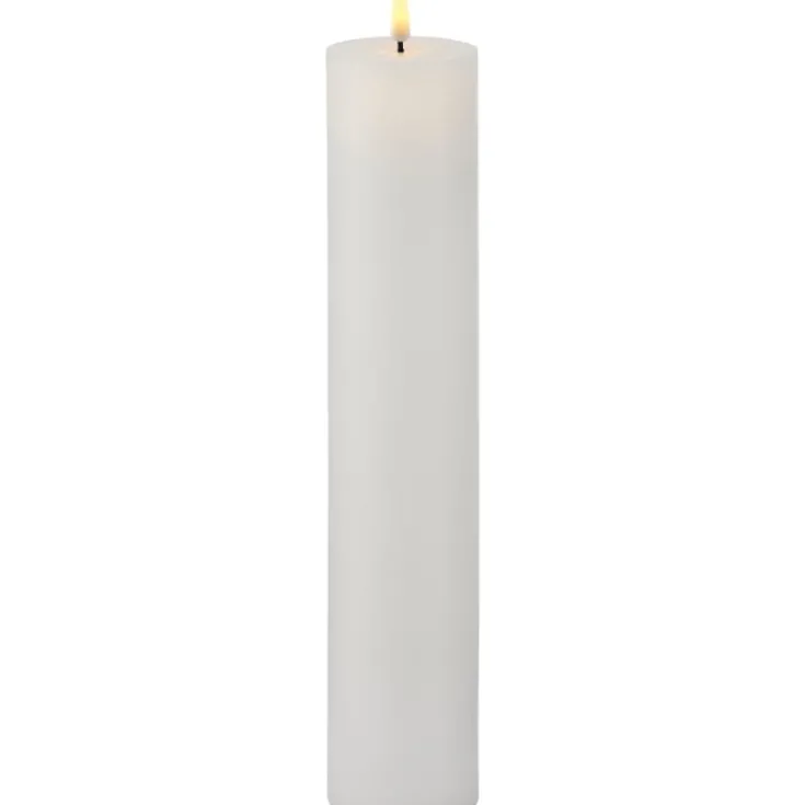 Online Sille Exclusive LED bloklys, batteri Sirius|Kunstige Stearinlys