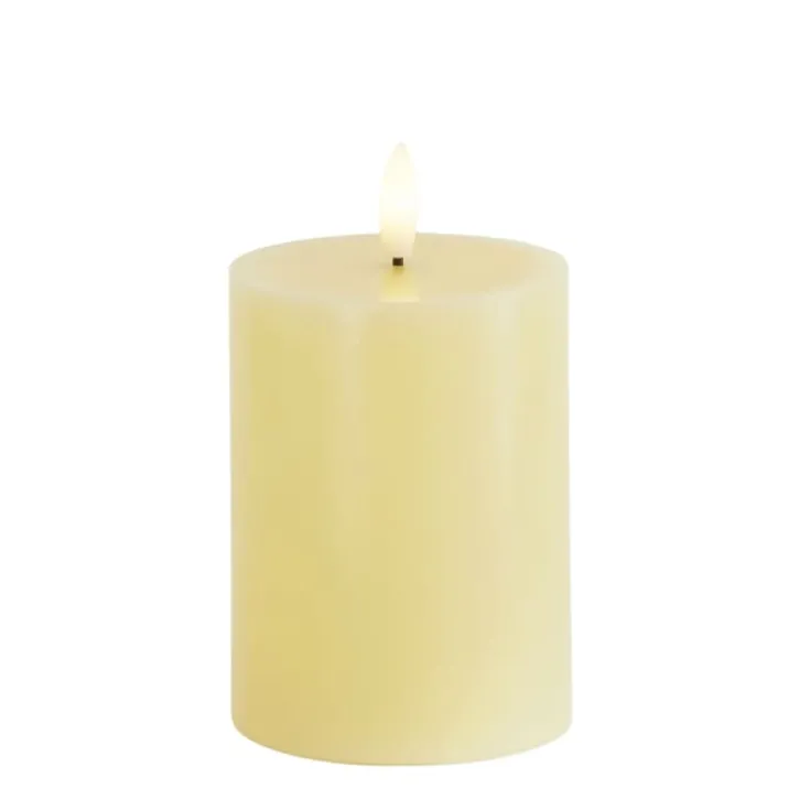 Clearance Sille LED bloklys, batteri, gul Sirius|Kunstige Stearinlys