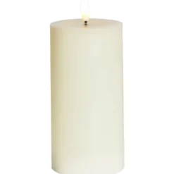 Best Sille LED bloklys, batteri, råhvid, Sirius|Kunstige Stearinlys