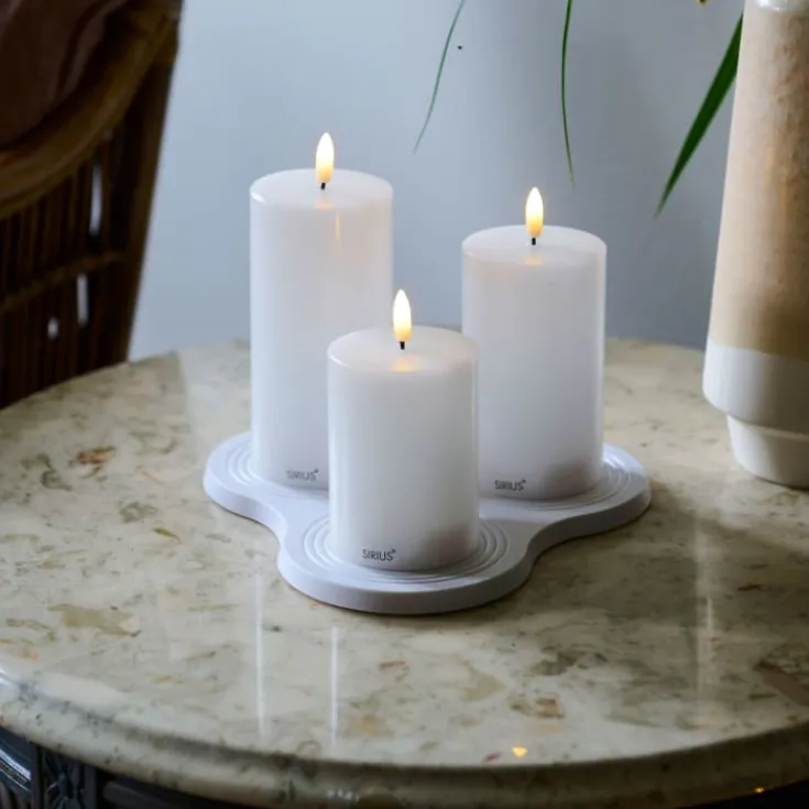 New Sille LED bloklys, genopladelig Kunstige Stearinlys