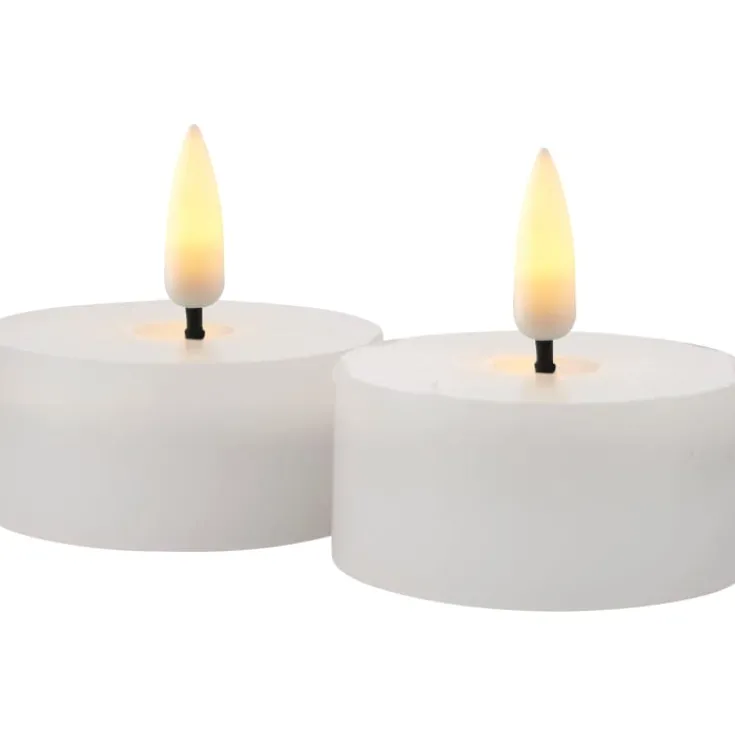 Clearance Sille LED fyrfadslys, batteri, hvid Kunstige Stearinlys