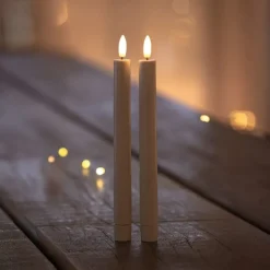 Sille LED kronelys, batteri, Kunstige Stearinlys