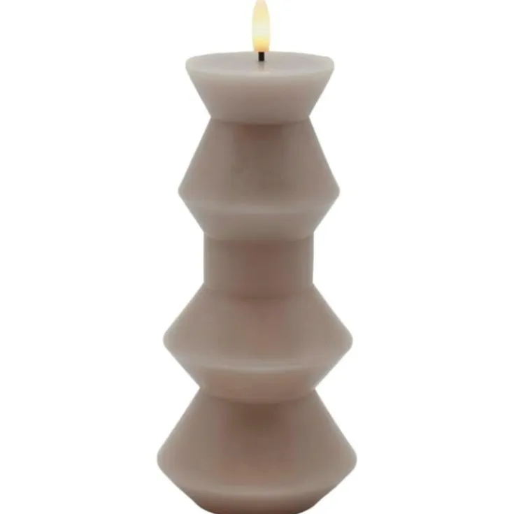 Discount Sille Nordic Sculpture Geometri kunstig stearinlys, Sirius|Kunstige Stearinlys