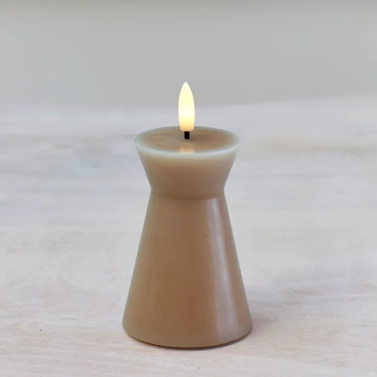 Clearance Sille Nordic Sculpture Kegle kunstig stearinlys, Sirius|Kunstige Stearinlys