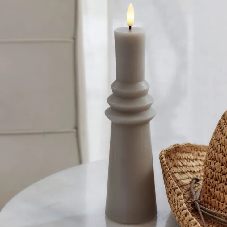 Sale Sille Nordic Sculpture Ringet kunstig stearinlys, Sirius|Kunstige Stearinlys